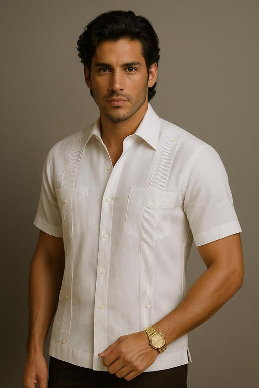 Cloudy White Linen Shirt